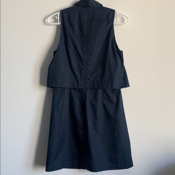 NWOT Theory ‘Gemine' Tiered Twill A-Line Dress - Picture 9 of 10